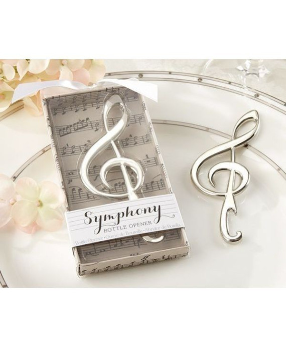 Abridor nota musical en caja de regalo