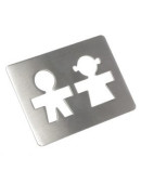 Posavasos silueta chico y chica