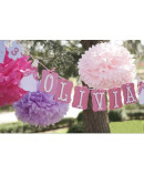 Pompón Papel de Seda 35 cm 🎀 | Decoración Ligera y Elegante