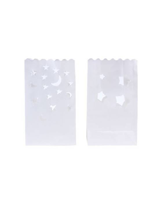 Bolsa Papel Decoración Para Velas Estrellas