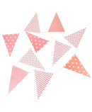 Guirnalda 10 Banderas Decorativas Eventos Papel 23 x 15 cm