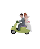 Figura de tarta moto