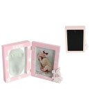 Portafotos huellas baby girl