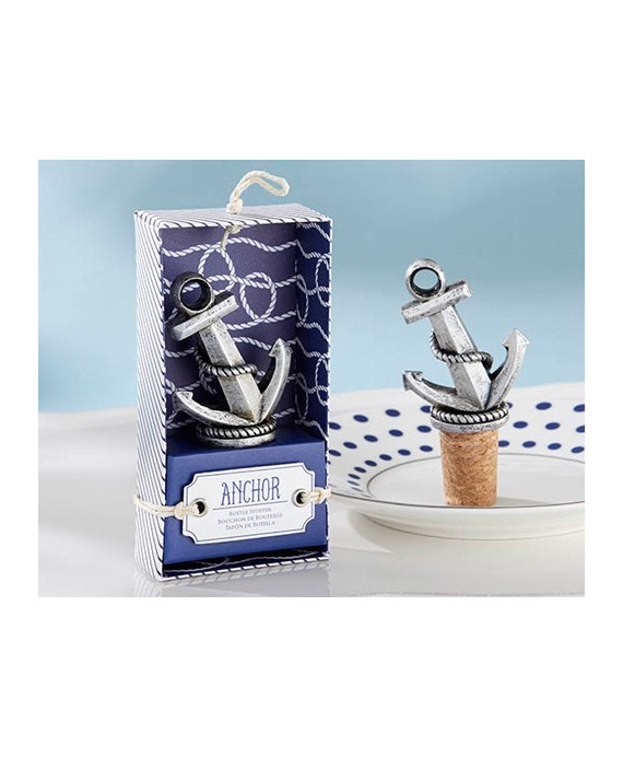 Tapón botella ancla anchor en caja regalo