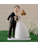 Figura Pastel Novios Beso
