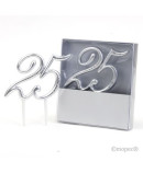 Decoración Pastel 25 Aniversario