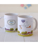 Taza cerámica Pit & Pita Cigüeña Niño en Caja Regalo