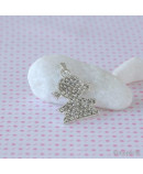 Colgante metal strass niña