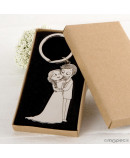 Llavero novios Pop & Fun caricia en caja regalo