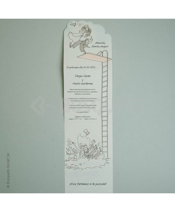 Invitación de Boda Piscina