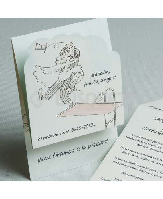 Invitación de Boda Piscina