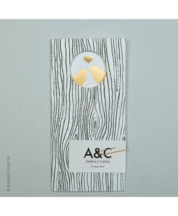 Invitación de Boda Nido de Amor