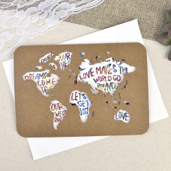 Invitación de boda pasaporte mapa mundo