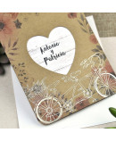 Invitación de boda pasaporte corazón