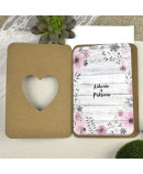 Invitación de boda pasaporte corazón