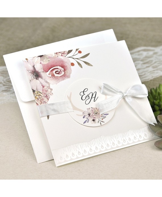 Invitacion de boda blonda