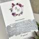 Invitacion de boda flores vintage
