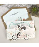 Invitacion de boda bicicleta vintage