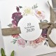 Invitacion de boda lazo flores