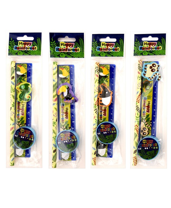 Set 4 pcs papelería animales de regalo