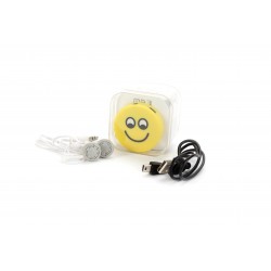 MP3 emoticono en caja de regalo (cable+cascos)