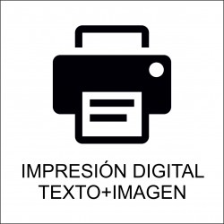 Impresión texto digital + imagen