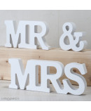 Set Madera MR & MRS 3 Piezas, Blanco