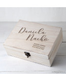 Cofre Madera 23x17cm personaliz. P.G. Recuerdos