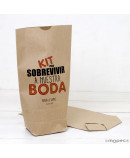 Bolsa Kraft Kit para Boda, Rojo