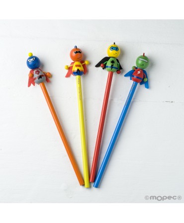 Lápices super héroes