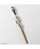 Lápiz Comunión Niño Vestido Azul Biblia en Mano 2 Napolitanas