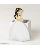 Portalápices Madera Niña Comunión Vestido Largo