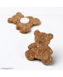 Osito corcho con adhesivo