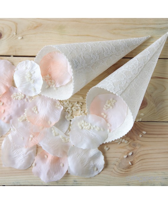 Cono 21cm. Blonda Marfil