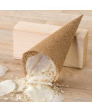 Cono Yute 20cm. Con Cinta Para Colgar