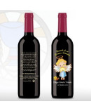 Vino Decorada Comunión 375ml Ángel Con Cordero