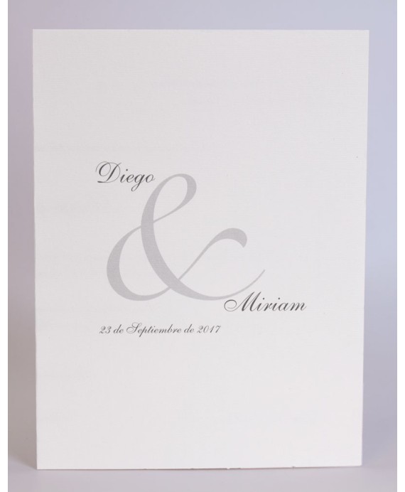 Invitacion de boda Blanco