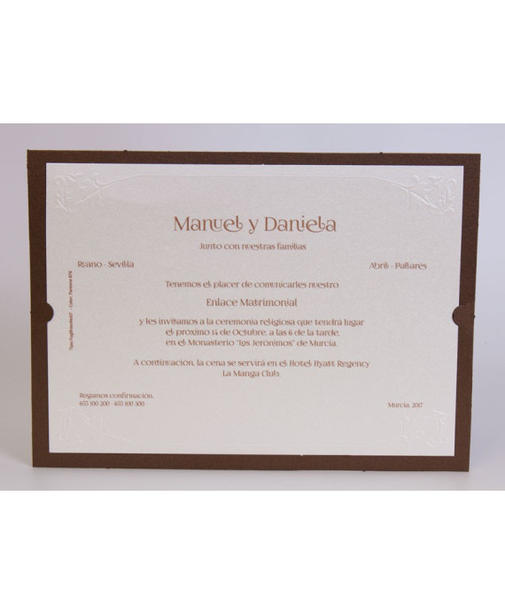 Invitacion de boda Brutus