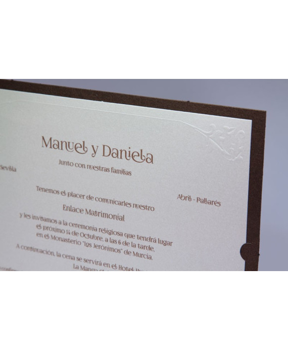 Invitacion de boda Brutus