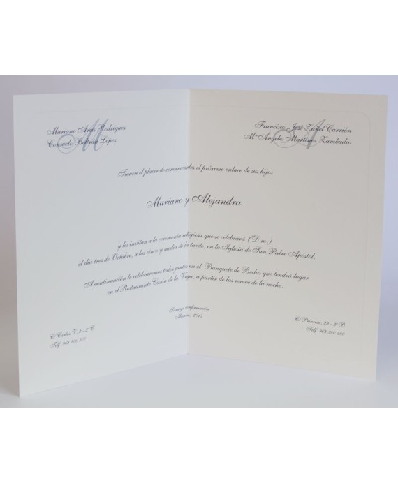 Invitacion de boda Camilo