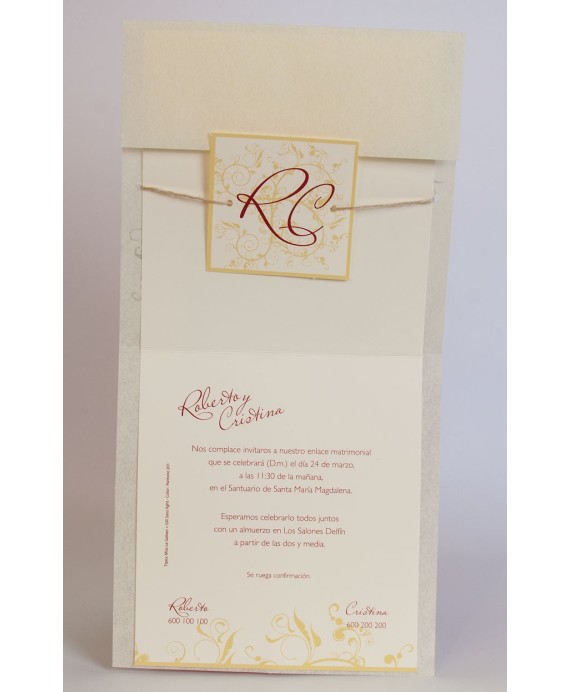 Invitacion de boda Duque