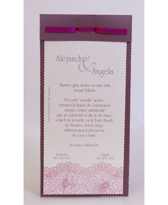 Invitacion de boda Elmer