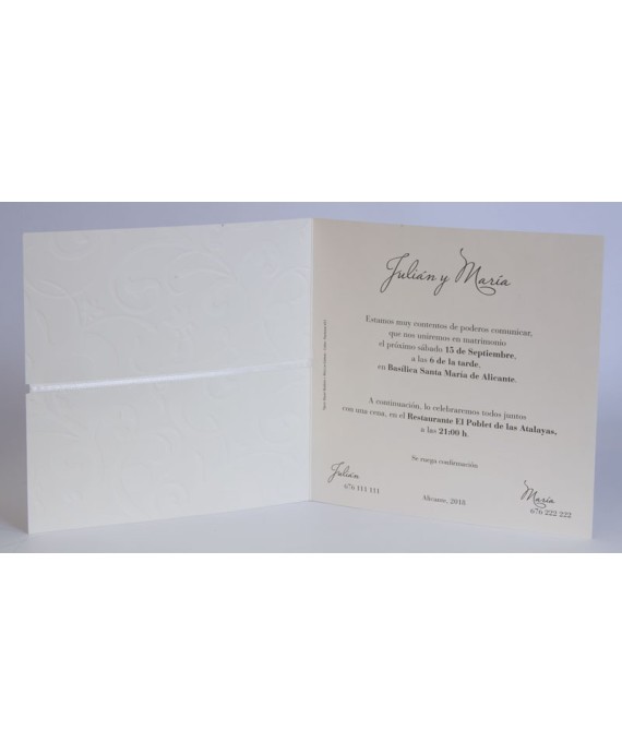 Invitacion de boda fer