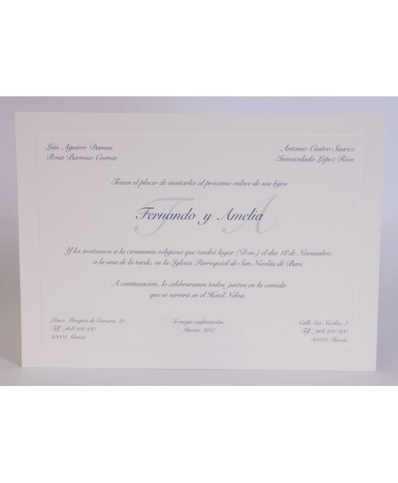 Invitacion de boda Nosotros