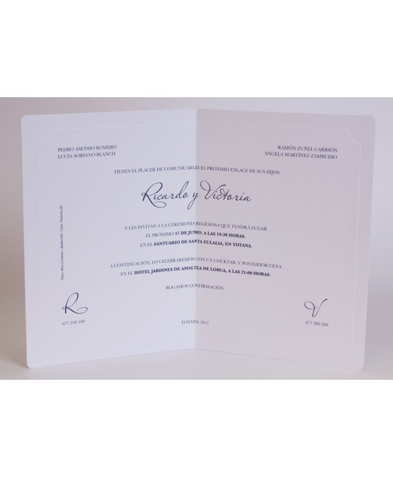 Invitacion de boda Max