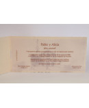 Invitacion de boda Dory