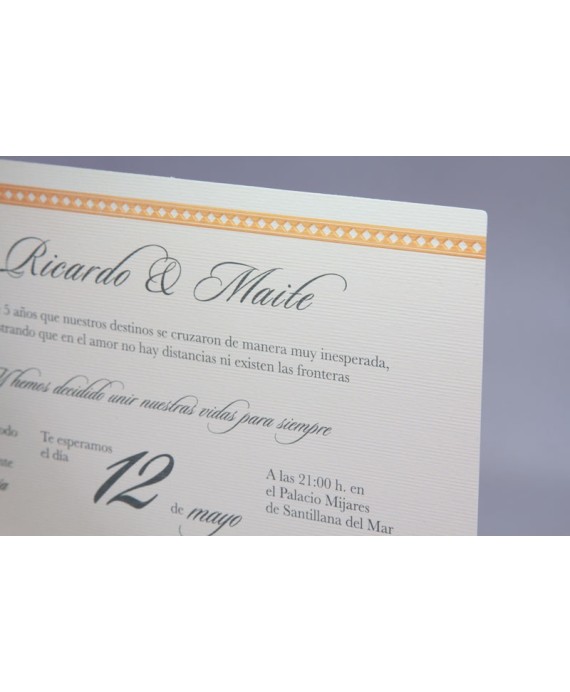 Invitacion de boda Cuca