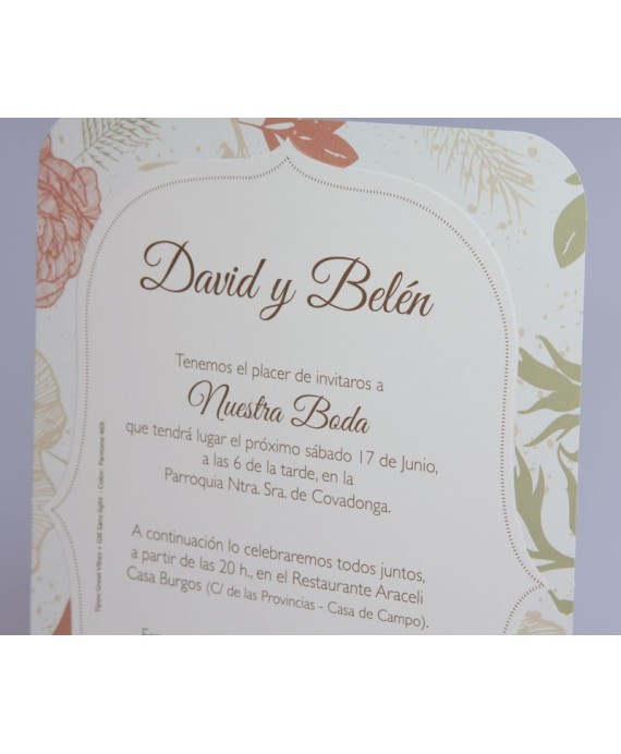 Invitacion de boda Rambo