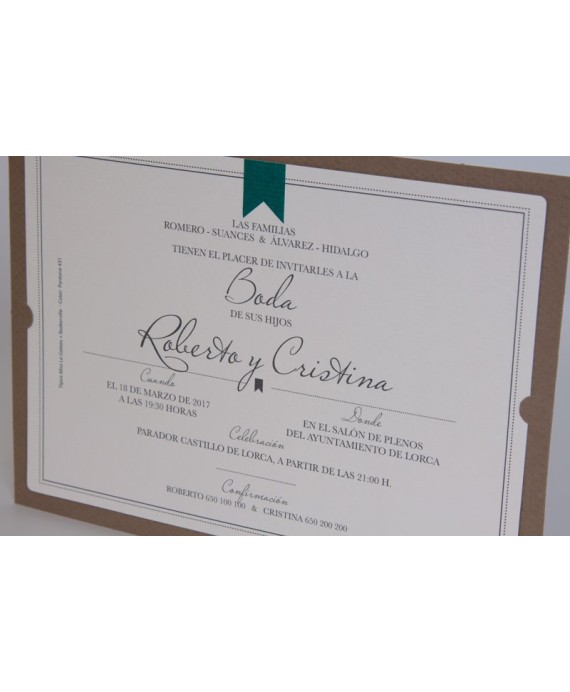 Invitacion de boda Ramsés