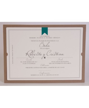 Invitacion de boda Ramsés